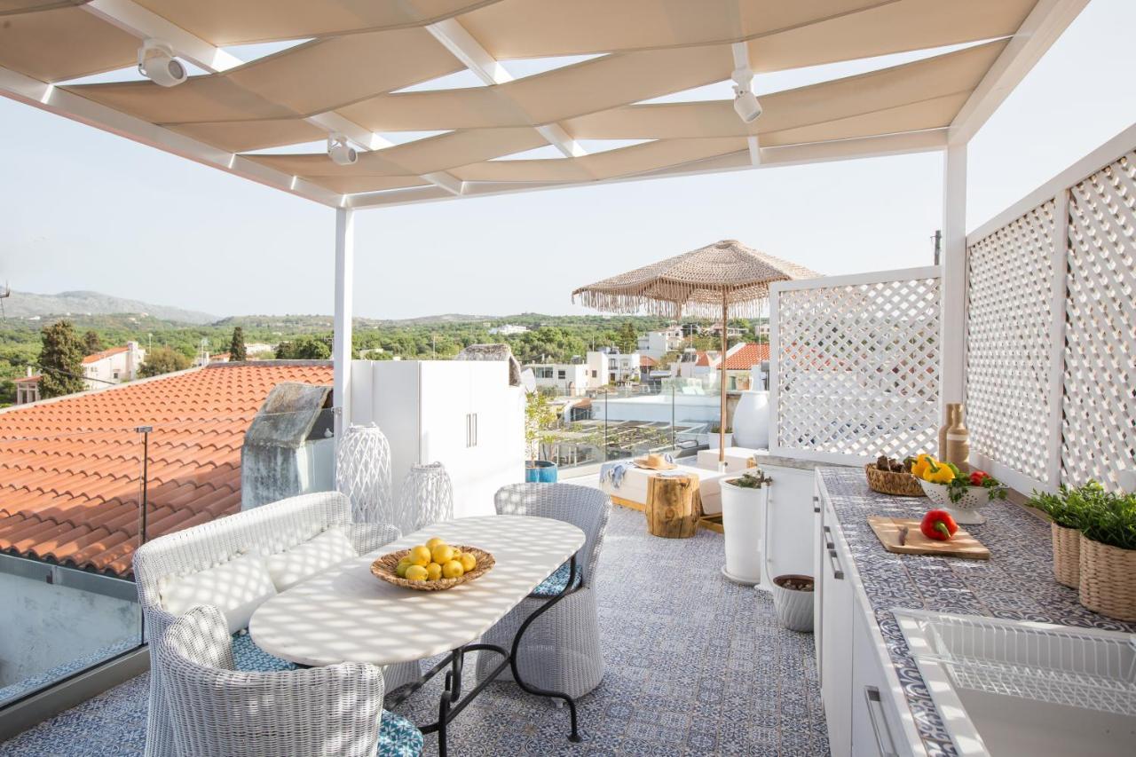 Stema Luxury Escape, Rooftop Jacuzzi & Panoramic Views Atsipopoulo Ngoại thất bức ảnh